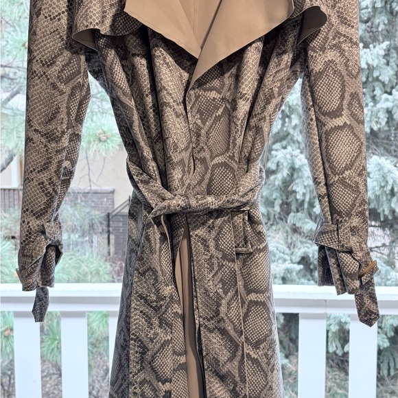 Few Moda Jackets & Blazers - Snake Print Trench Coat